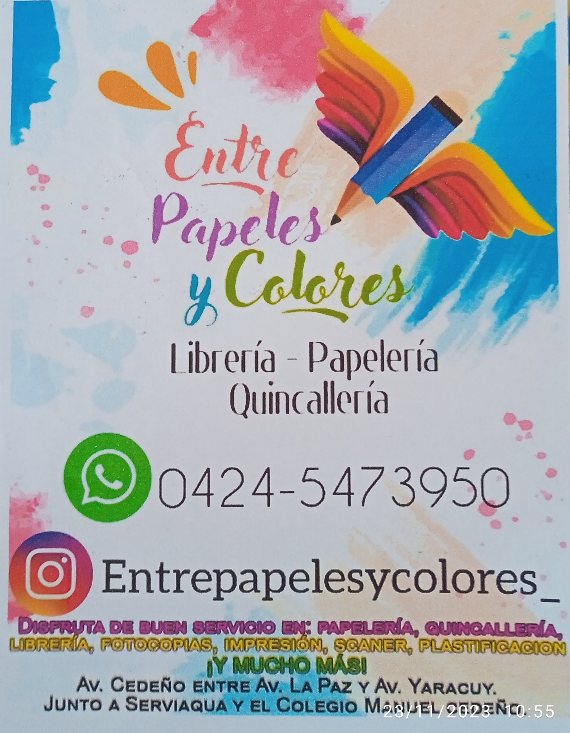 ENTRE PAPELES Y COLORES